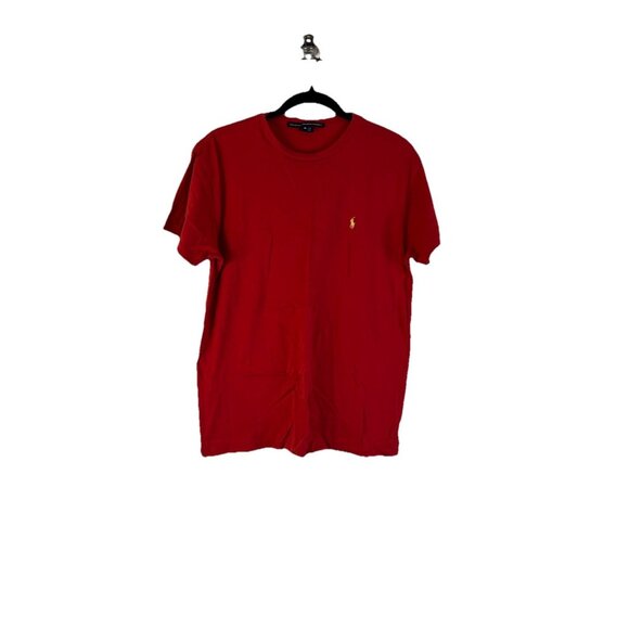 Vintage 90s Ralph Lauren Pony Stitched Short Sleeve T Shirt Preppy - Picture 1 of 8